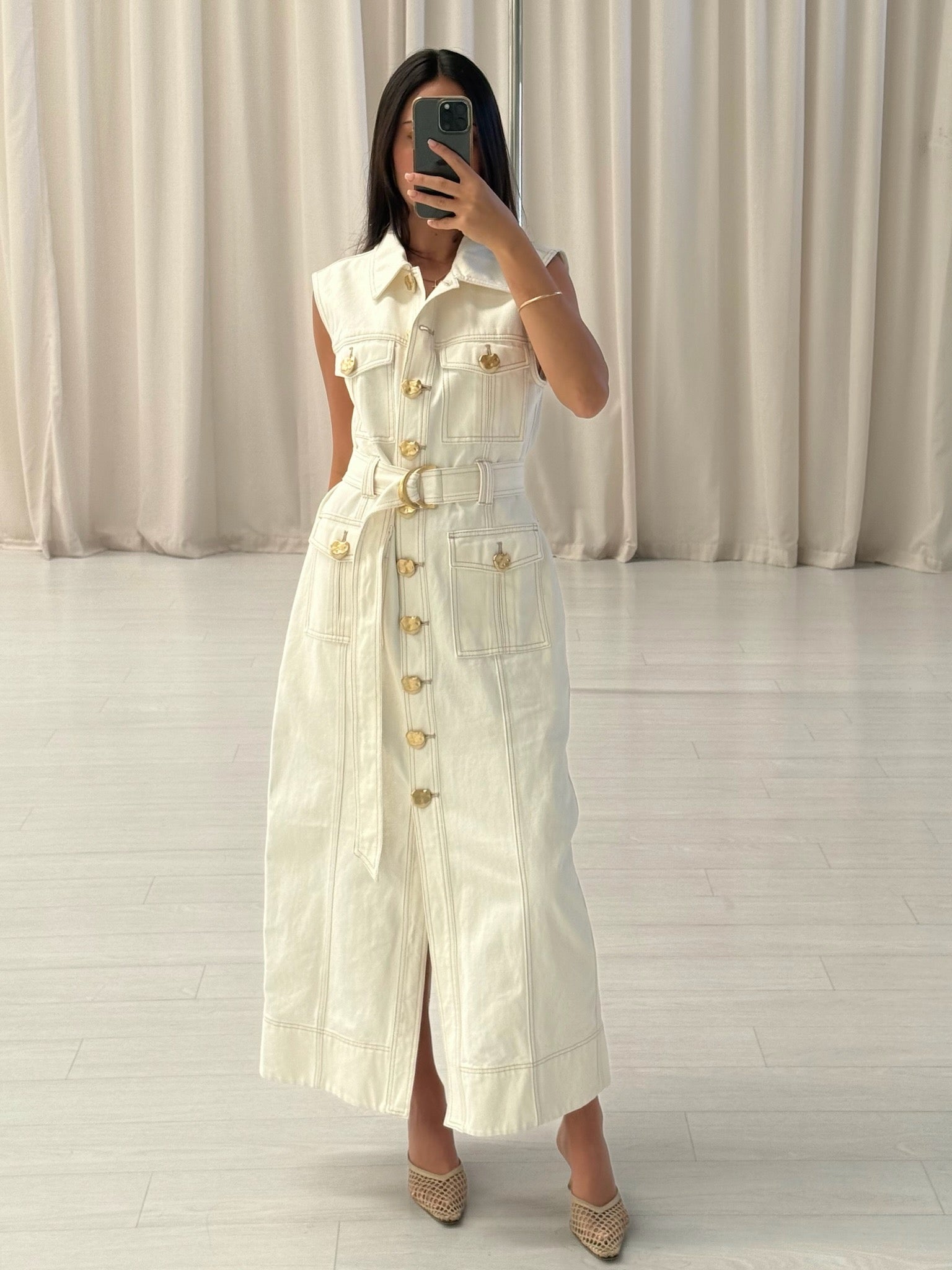 Ivy Denim Midi Dress